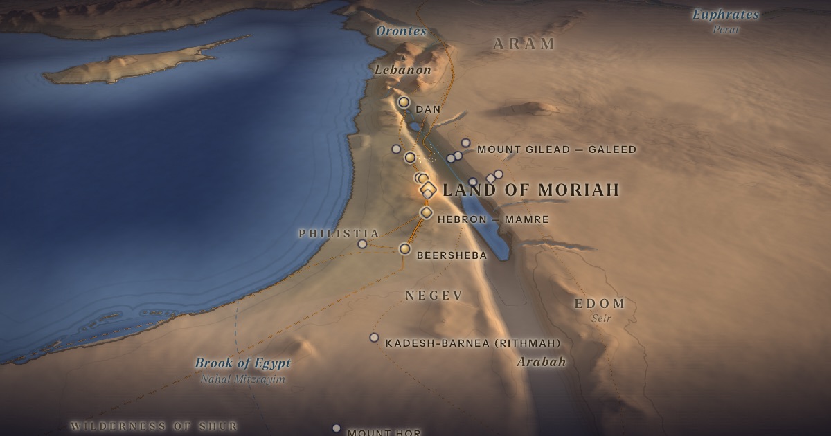 The Binding of Isaac on the 3D map of the Torah Atlas