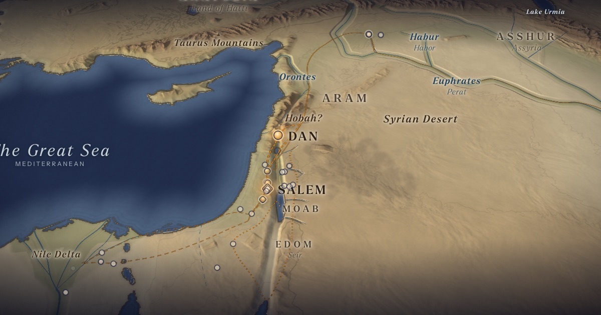 The War of the Kings on the 3D map of the Torah Atlas
